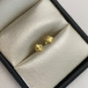 Topos trebol diamantado Oro amarillo 18k 0,45 Gr / 4,9 mm
