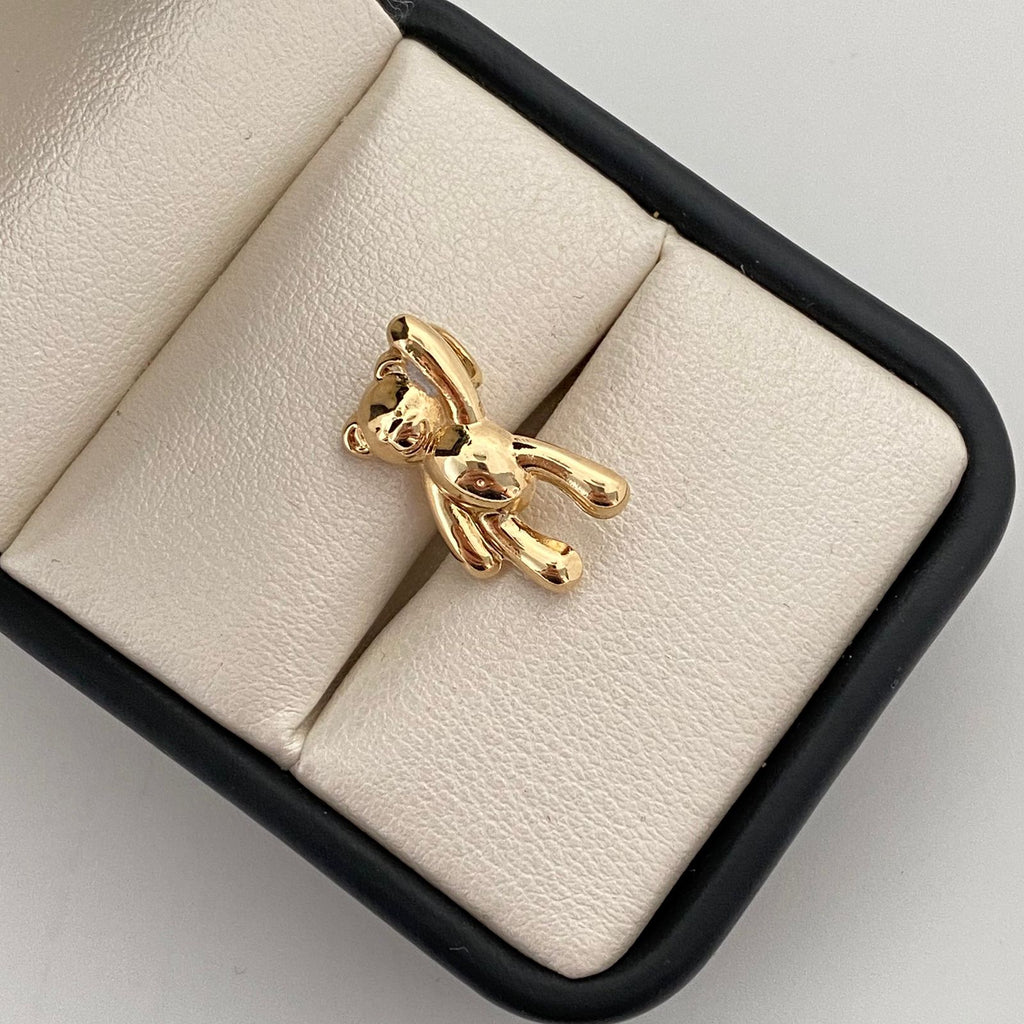 Dije oso mano alzada  Oro amarillo 18k 1,35 Gr / 11,1 mm / 1,5 Cm