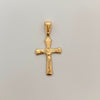 Dije Cruz Cristo Oro amarillo 18k 1,1 Gr / 18,6 mm / 3,7 Cm
