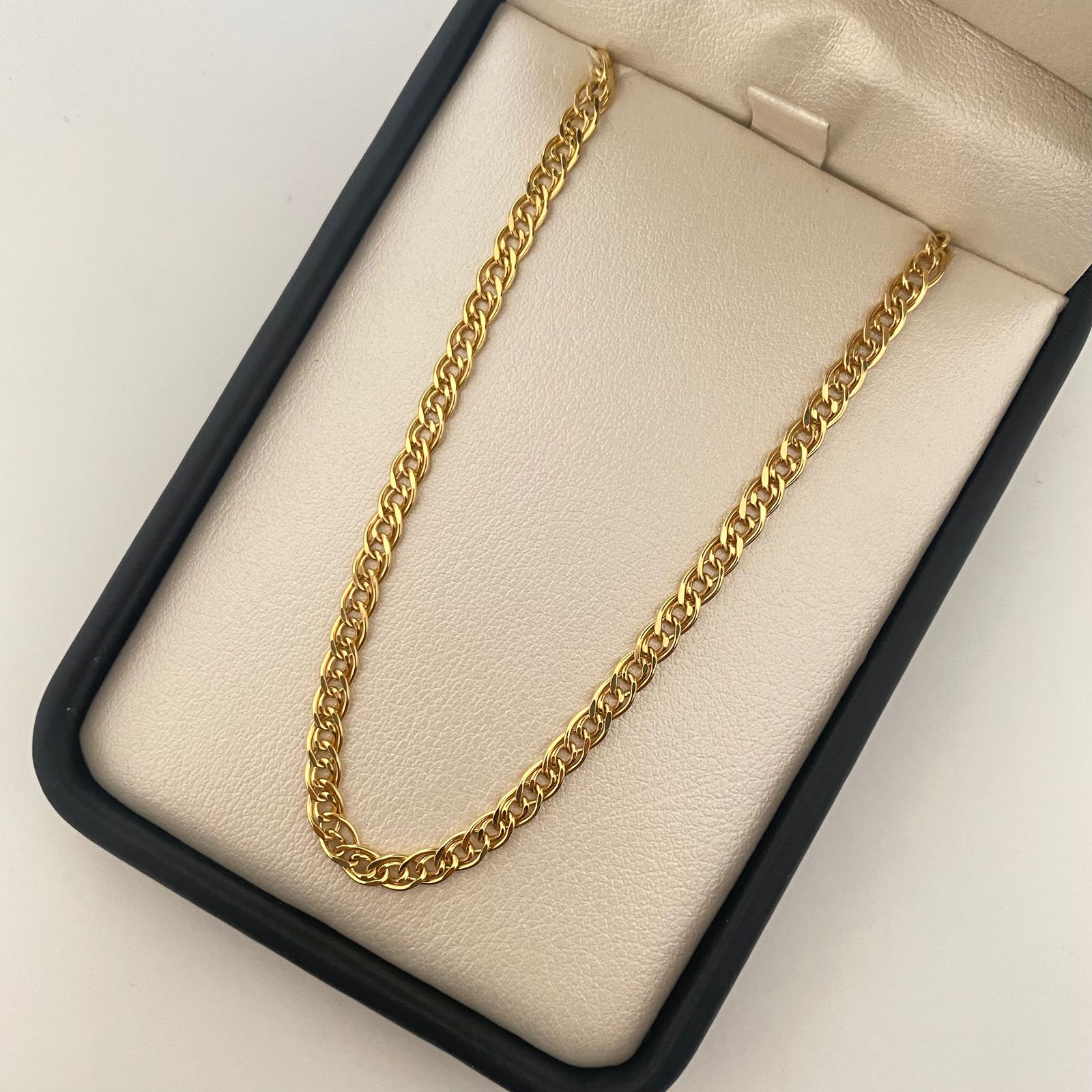 Cadena It doble aro Oro amarillo 18k 5,45 Gr / 3,8 mm / 45 Cm