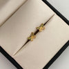 Topos Mariposa Casting Verde y Blanco Oro amarillo 18k 1 Gr / 8,4 mm