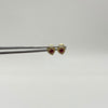 Topos corazon circón fucsia Oro amarillo 18k 0,7 Gr / 5,1 mm