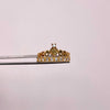Anillo 15 Casting Blanco Oro amarillo 18k / Talla 7 / 2,45 Gr
