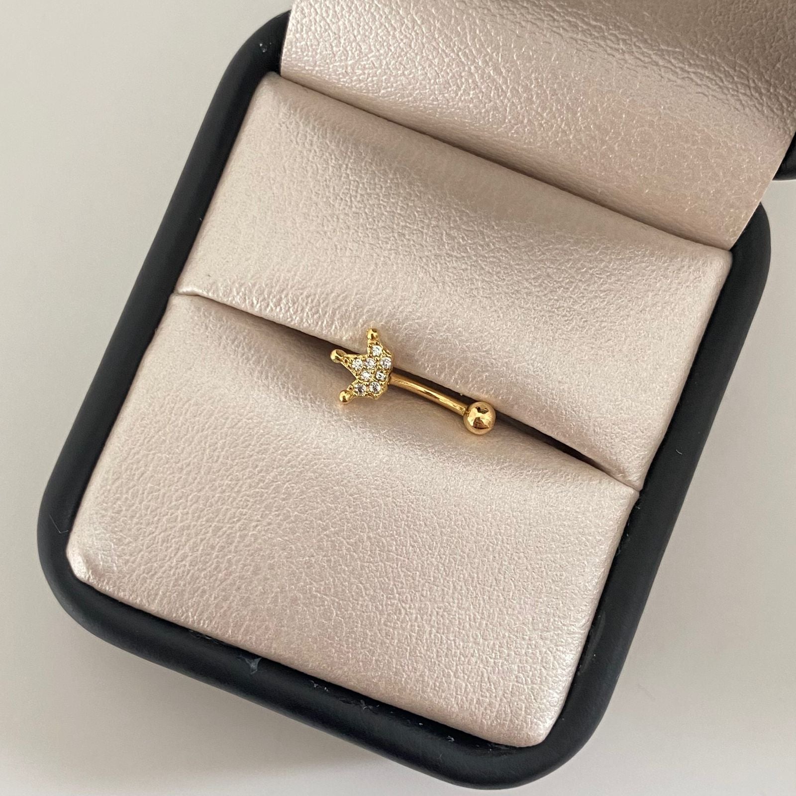 Piercing corona casting ( joya ) Oro amarillo 18k 0,55 Gr