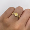 Anillo Corona rx circones blancos Oro amarillo 18k / Talla 7 / 2,6 Gr / 2,6 mm