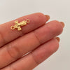 Herraje Cruz Cristo Oro amarillo 18k 0,4 Gr / 1,7 Cm