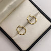 Candonga entorchada Oro amarillo 18k 0,8 Gr / 1,5 Cm
