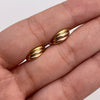 Candonga lisa Tres oros 18k 1,41 Gr / 1,3 Cm