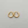 Candonga redonda lisa Oro amarillo 18k 1,20 Gr / 1,5 Cm