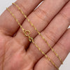Cadena It Singapur Oro amarillo 18k +1 / 1,11 Gr / 1 mm / 45 Cm