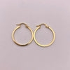 Candonga lisa Oro amarillo 18k 1,45 Gr / 2,5 Cm