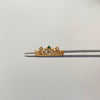 Anillo 15 Casting verde Oro amarillo 18k / Talla 7 / 2,45 Gr