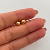 Topos Bola Lisa 8mm Oro amarillo 18k 0,9 Gr