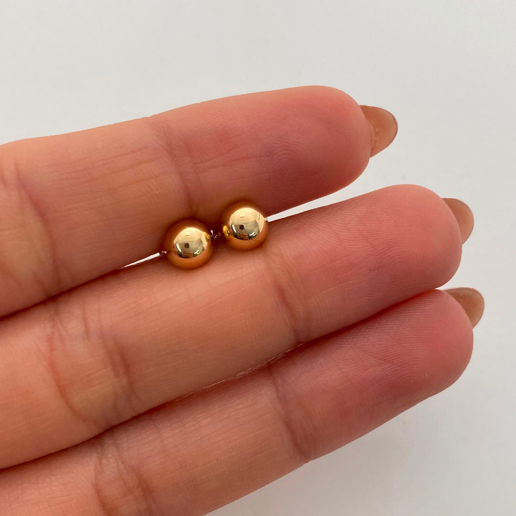 Topos bola lisa 8mm Oro amarillo 18k 1 Gr