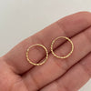 Candonga Imperdibles Diamantada Oro amarillo 18k 0,7 Gr / 1,3 Cm