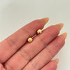 Topos bola diamantada  Oro amarillo 18k 0,7 Gr / 6 mm