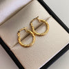 Candonga Entorchada Oro amarillo 18k 1,25 Gr / 1,5 Cm