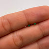 Topos Mini Circon Verde Oro amarillo 18k 0,35 Gr / 2 mm