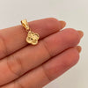 Dije Trebol Diamantado Oro amarillo 18k 0,5 Gr / 9,3 mm / 1,9 Cm