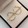 Candonga Entorchada Oro amarillo 18k 1,15 Gr / 2,4 Cm
