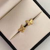 Topos Mariposa Fondo Diamantado Oro amarillo 18k 0,9 Gr / 9,7 mm