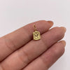 Dije letra M  Oro amarillo 18k 0,35 Gr / 6,8 mm / 1,3 Cm