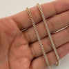 Cadena It Franco Oro blanco y Oro rosa 18k +1 / 8,6 Gr / 2,3 mm / 60 Cm