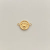 Herraje corona rx con diamantado  Oro amarillo 18k 0,7 Gr / 1,2 Cm