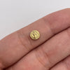 Herraje tambor mini san benito Oro amarillo 18k 0,21 Gr / 0,5 Cm