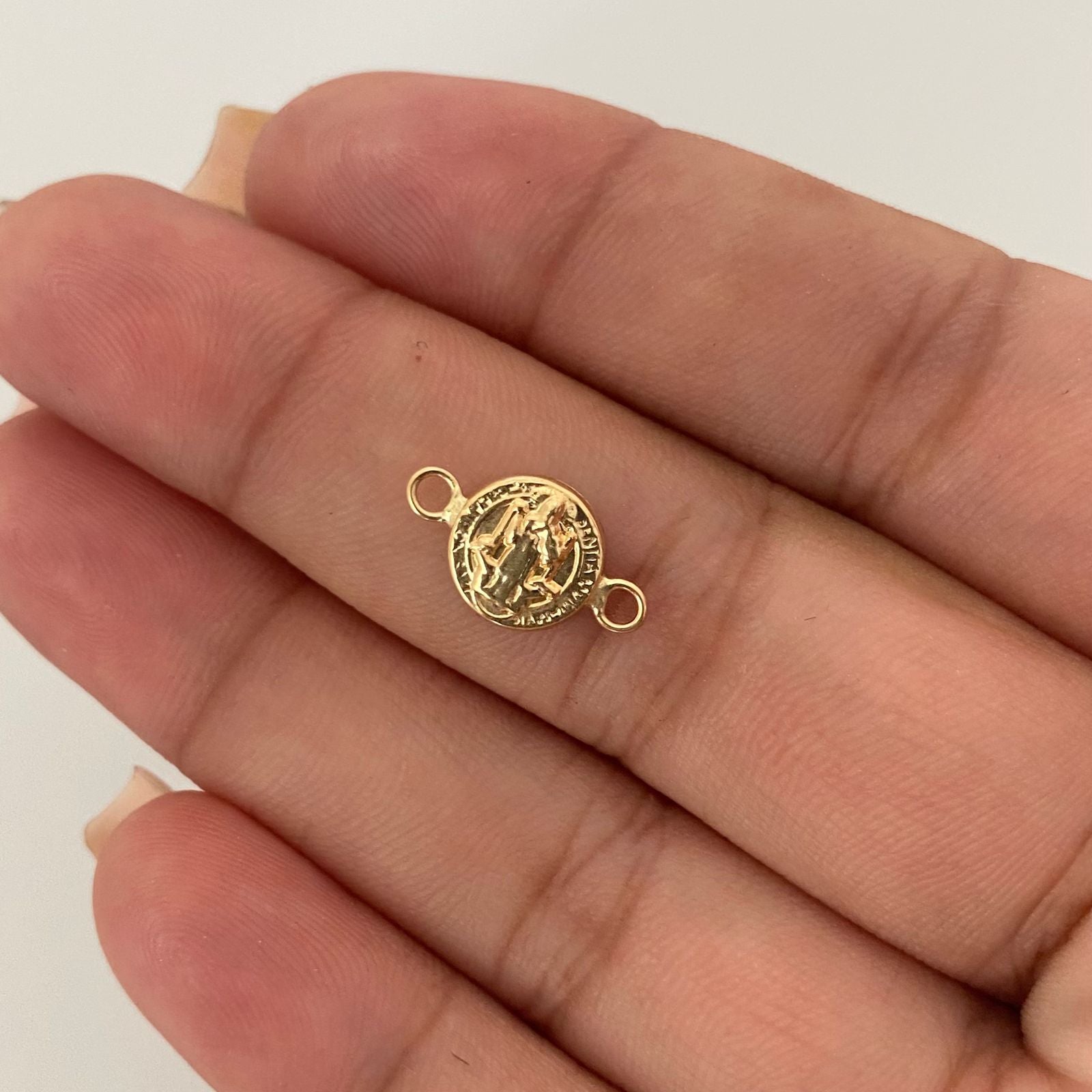 Herraje san benito Oro amarillo 18k 0,35 Gr / 1,5 Cm