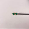 Topos esmeralda 0.28 qts Oro amarillo 0,75 Gr / 4 mm