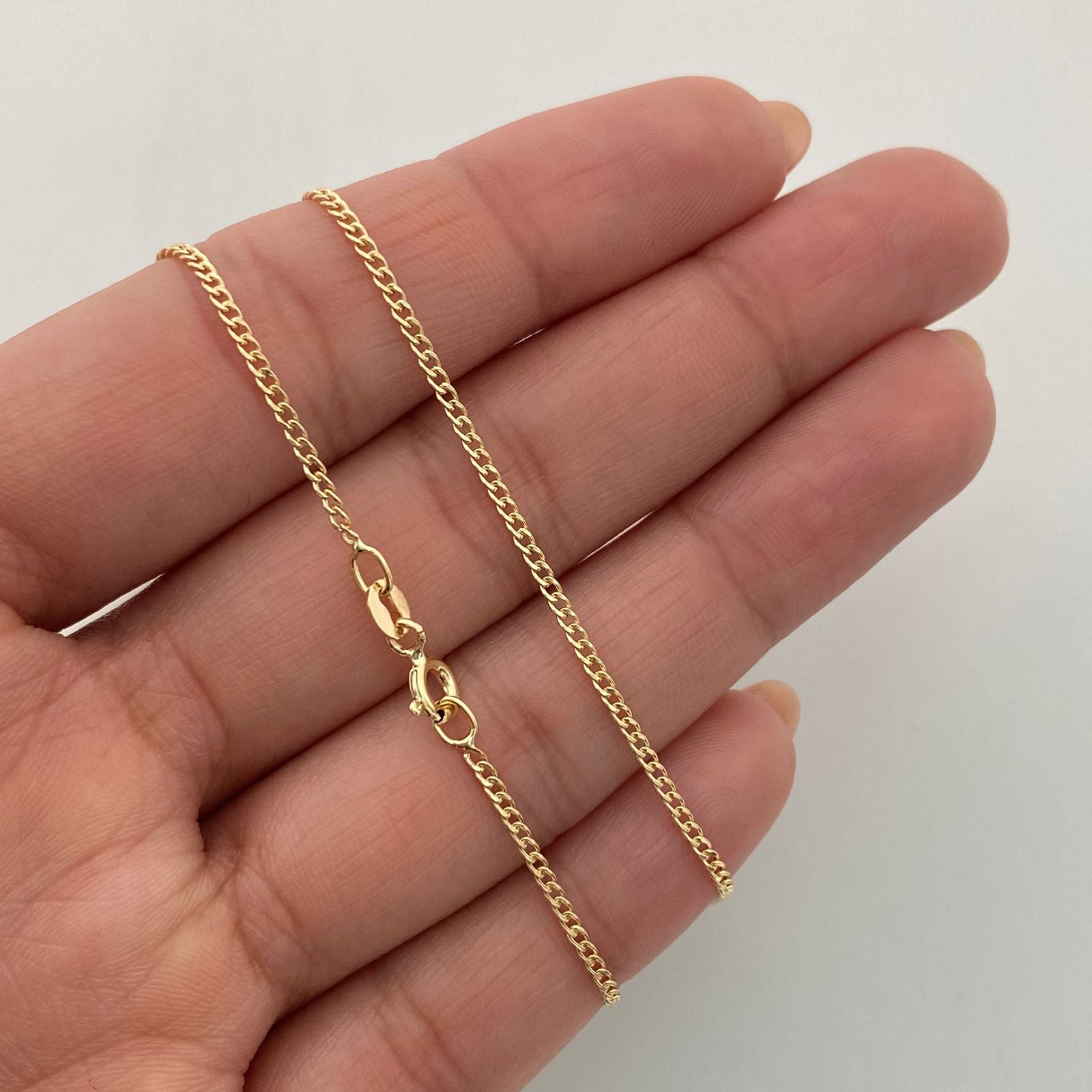 Cadena It MinI Cubana Oro amarillo 18k 1,5 Gr / 1,4 mm / 45 Cm