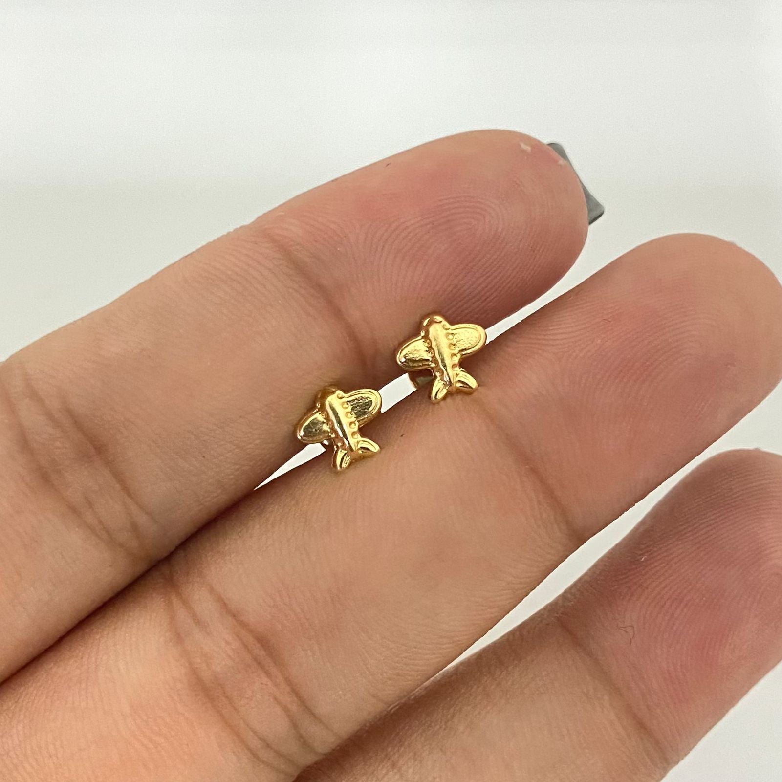Topos avion Oro amarillo 18k 0,6 Gr / 6,8 mm