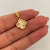 Dije Trebol Diamantado Oro amarillo 18k 0,9 Gr / 14,7 mm / 2,3 Cm