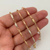 Cadena rustica  Tres oros 18k 8,60 Gr / 3,2 mm / 60 Cm Broche 0,60