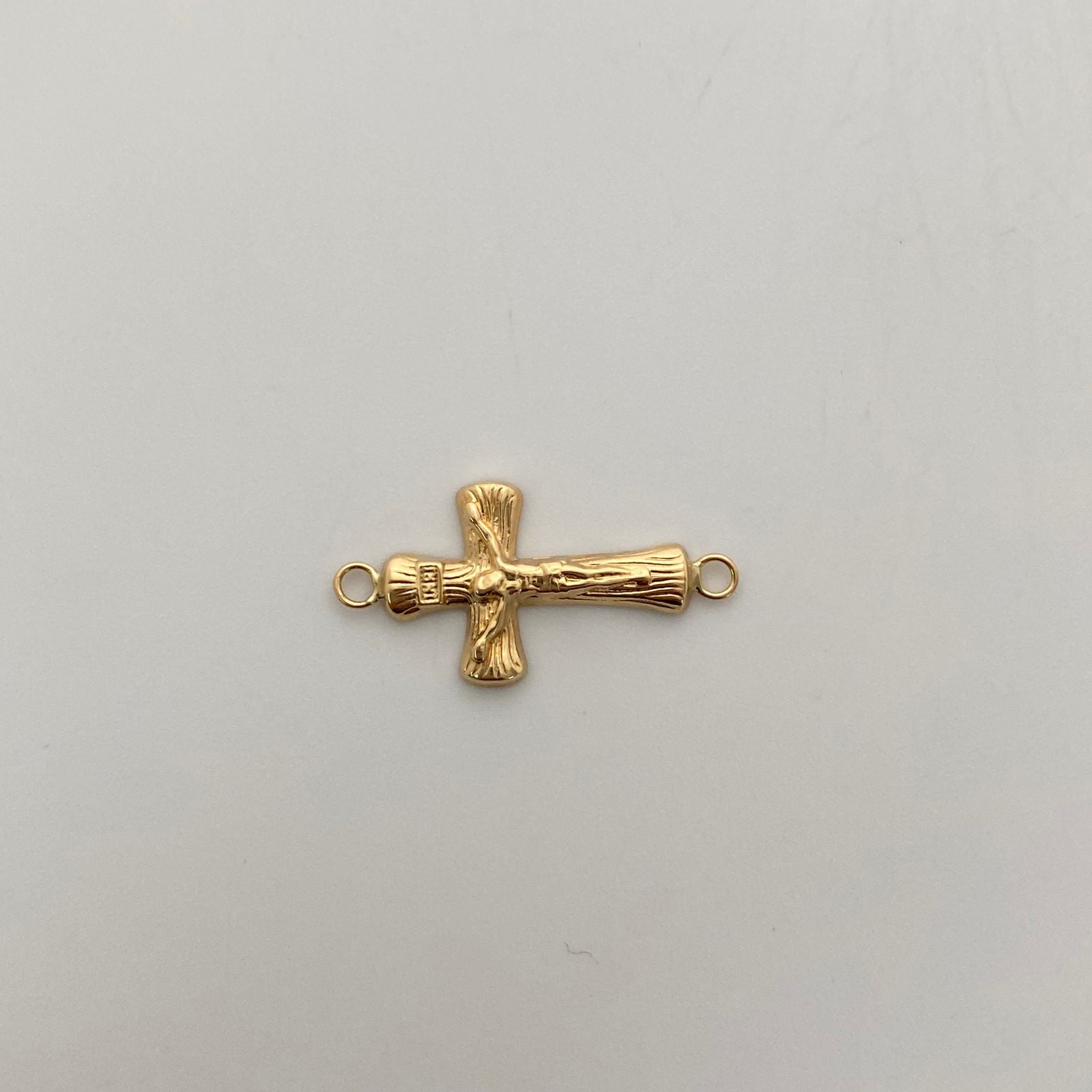 Herraje Cruz Cristo Oro amarillo 18k 0,65 Gr / 2,7 Cm