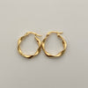 Candonga melcocha Oro amarillo 18k 1,4 Gr / 2 Cm