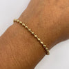Pulso militar diamantado Oro amarillo 18k +1 / 5,75 Gr / 3,05 mm / 19,5 Cm Broche 0,40