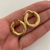 Candonga Entorchada Oro amarillo 18k 4,3 Gr / 2,5 Cm