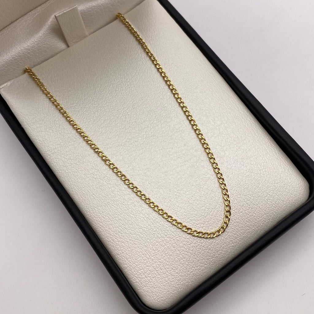 Cadena It Mini cubana Oro amarillo 18k 2,75 Gr / 1,8 mm / 60 Cm