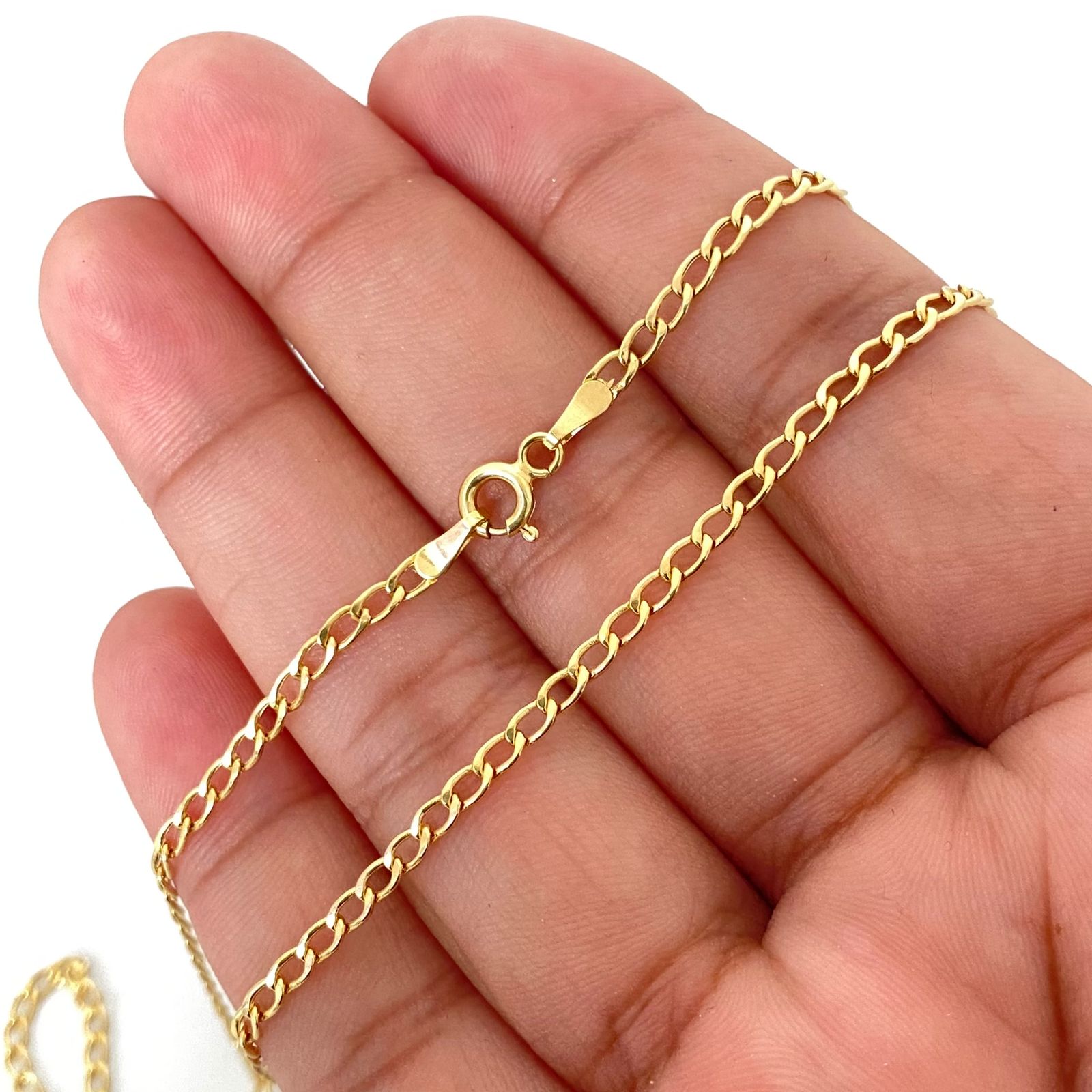 Cadena It cubana Oro amarillo 18k 2,35 Gr / 2,4 mm / 45 Cm
