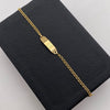 Pulso bebé placa aro seguido  Oro amarillo 1,40 Gr / 15 Cm  Broche 0,15
