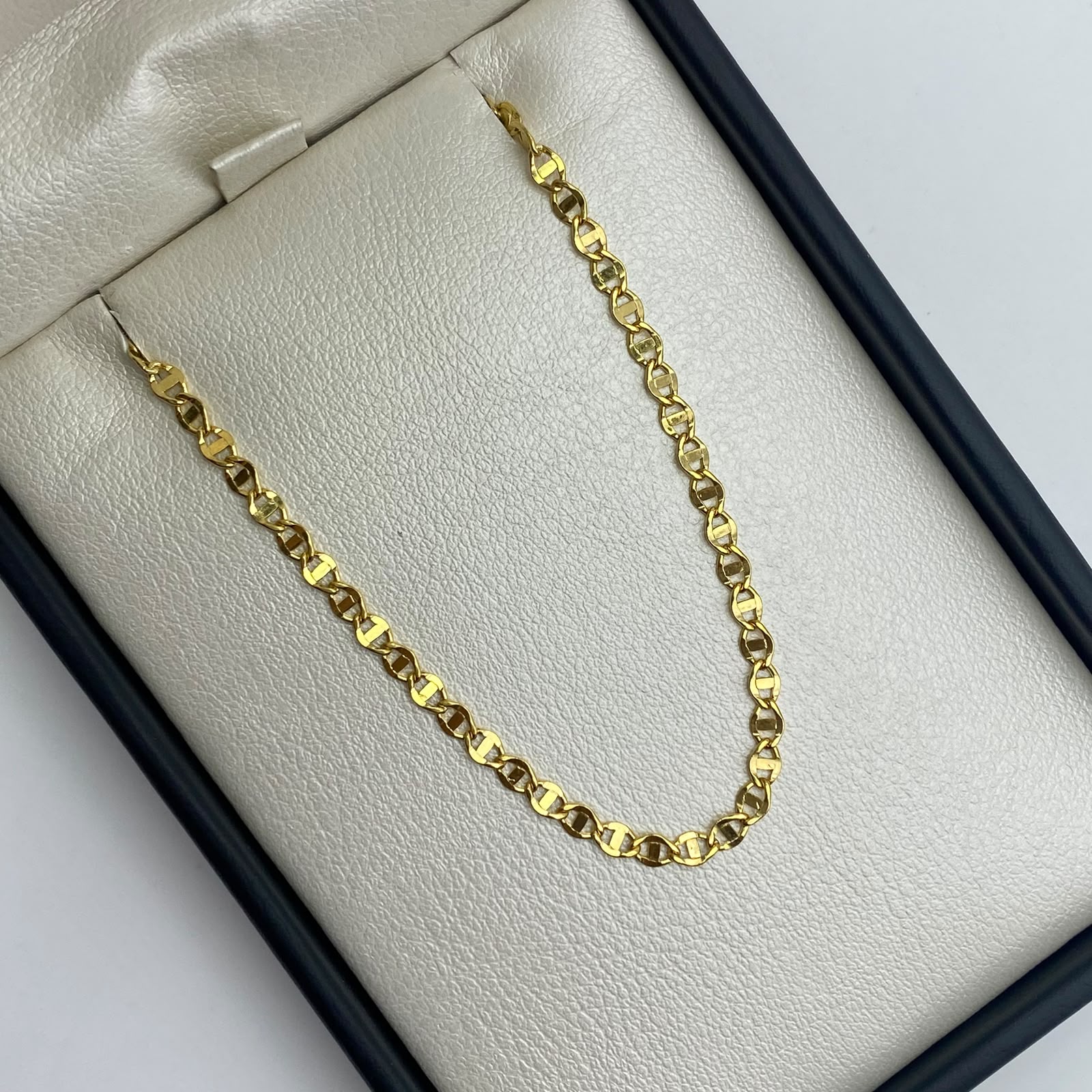 Pulso Escalera plana Oro amarillo 18k 1,2 Gr / 2,8 mm / 18,5 Cm