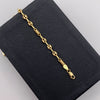Pulso Gc rustico diamantado Oro amarillo 18k 4,00 Gr / 4,2 mm / 19,0 Cm Broche 0,40