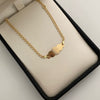 Pulso bebé aro seguido placa nube Oro amarillo 18k 1,55 Gr / 7,8 mm / 15 Cm Broche 0,15