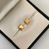 Topos Trebol Borde Oro amarillo 18k 0,65 Gr / 8,6 mm