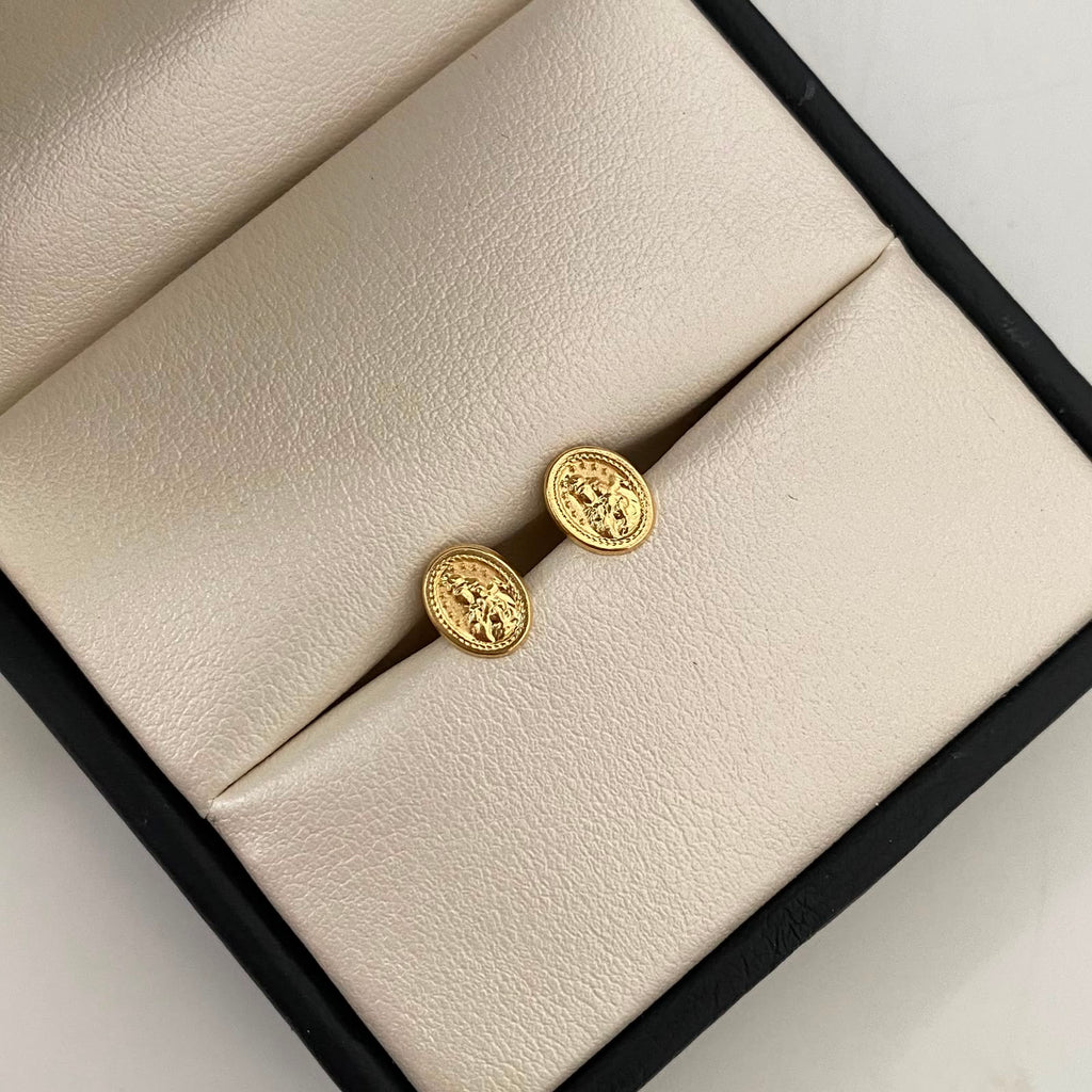 Topos Virgen Maria Auxiliadora Oro amarillo 18k 0,75 Gr / 6,6 mm