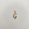 Dije Letra G Casting Oro amarillo 18k 0,9 Gr / 9,3 mm / 2,3 Cm