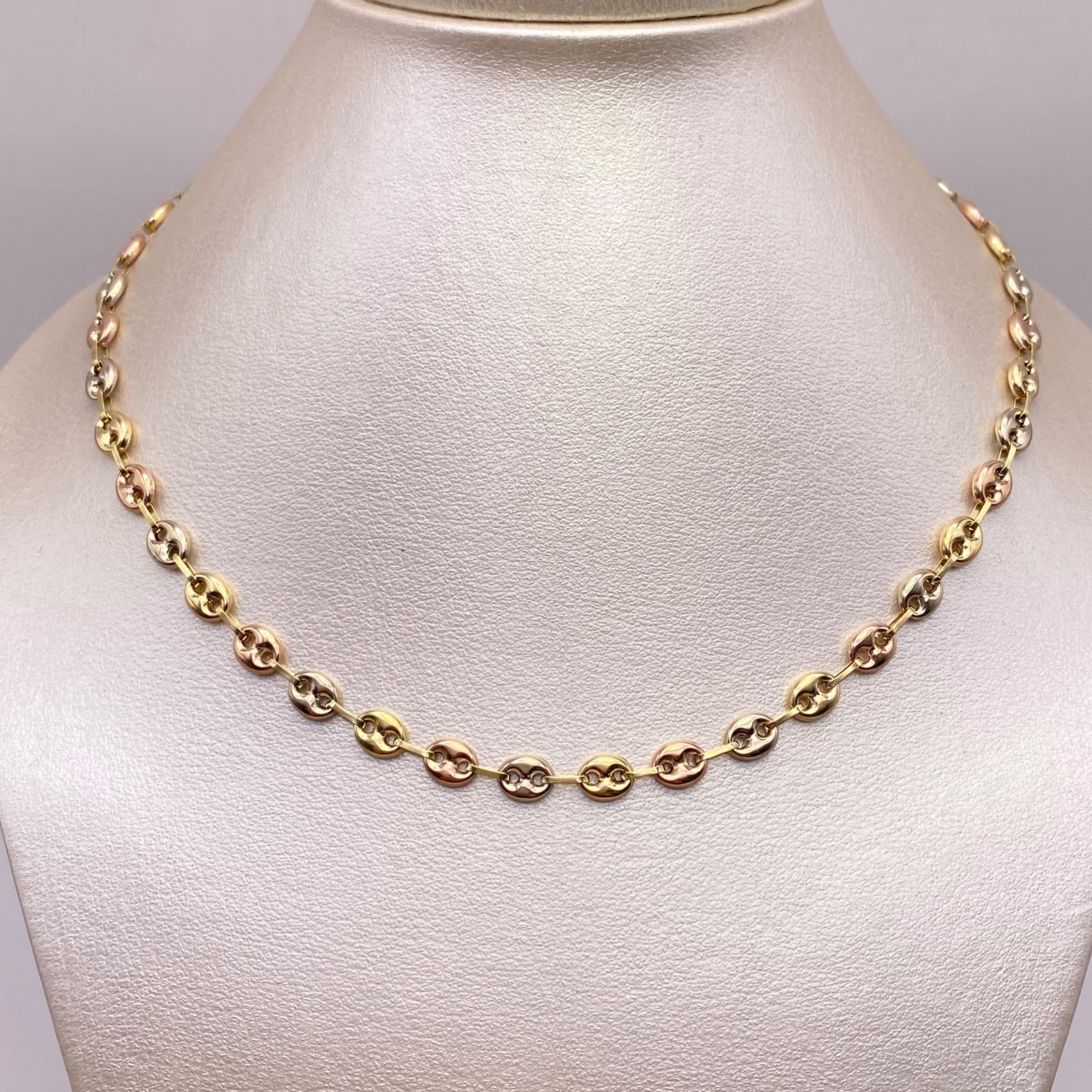 Cadena gc Tres oros 18k 11,35 Gr / 5,3 mm / 60 Cm Broche 0,40