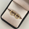Candonga casting blanco Oro amarillo 18k 0,9 Gr / 1,0 Cm